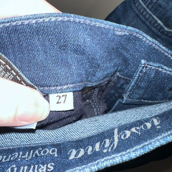 7 For All Mankind Josefina Skinny Boyfriend Button-fly Jeans - Picture 4 of 10